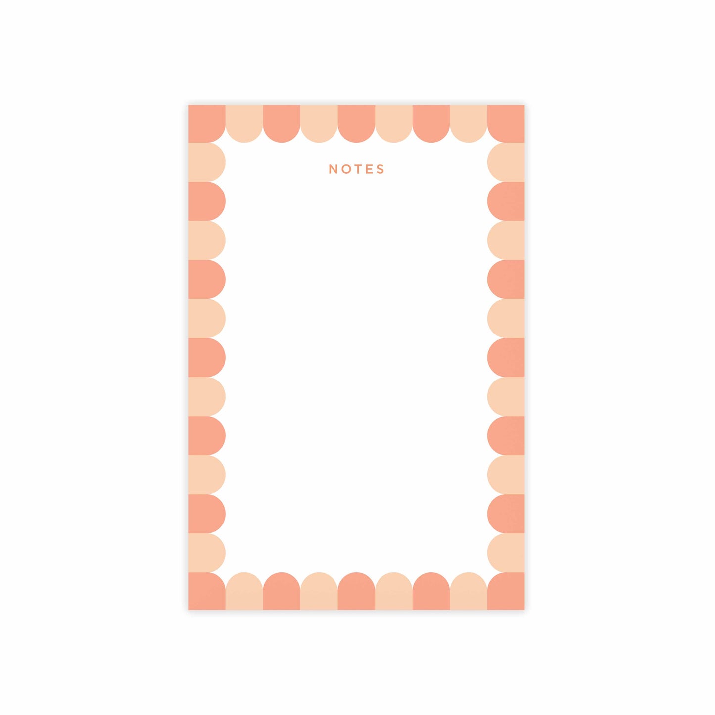 Pink Scalloped Notes Notepad