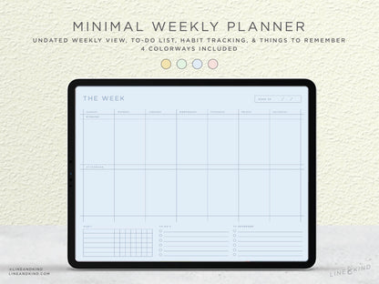 Minimal Weekly Planner