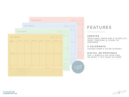 Minimal Weekly Planner