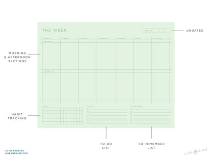 Minimal Weekly Planner