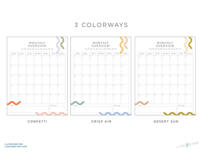 Wave Monthly Planner