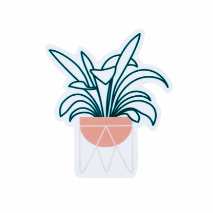 Fern in a Plant Stand Sticker